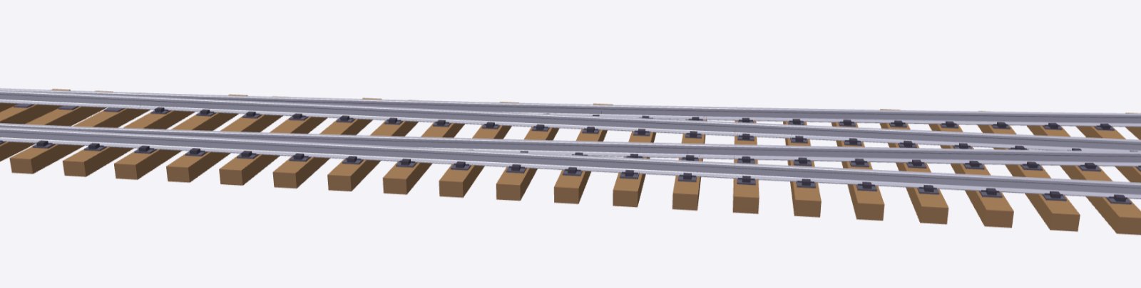 A DB turnout in 3D