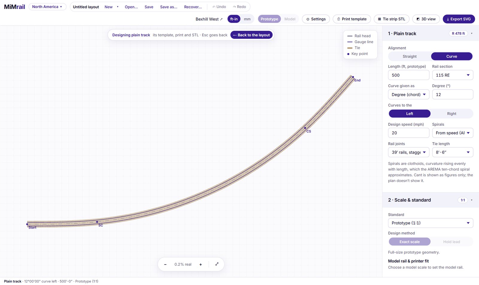Designing plain track