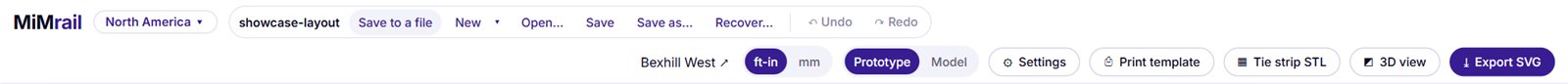 The header bar