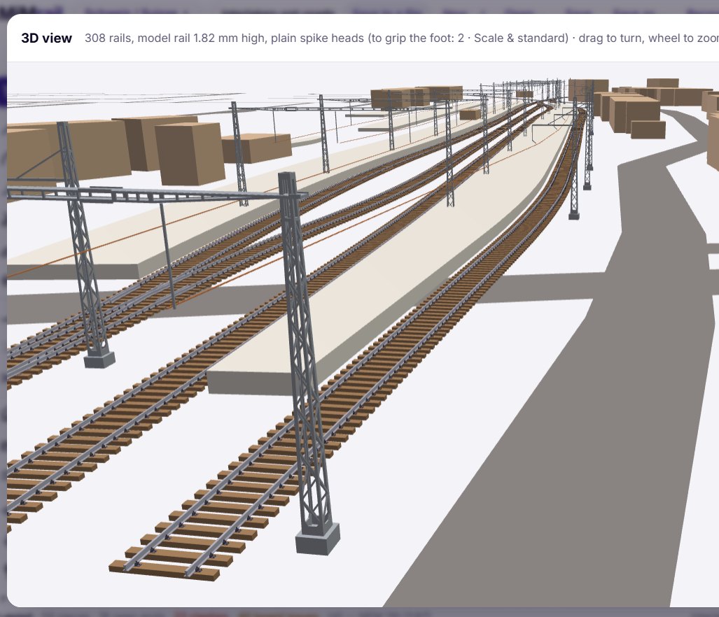 Roads, platforms and overhead line at Interlaken