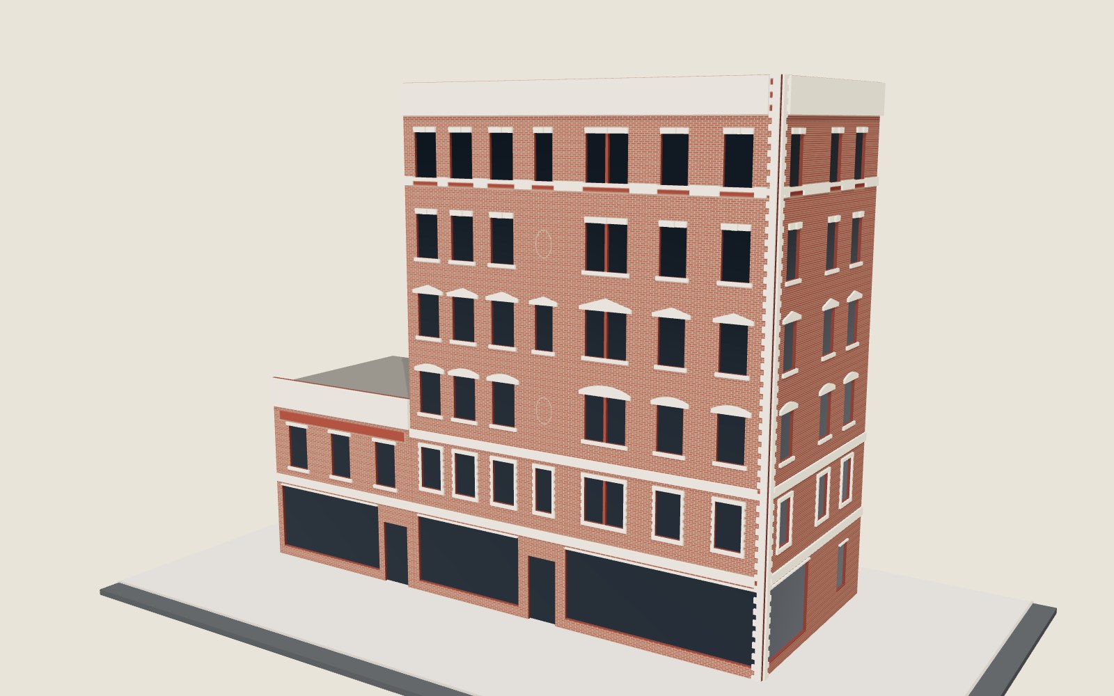 2692 Eighth Avenue: a laser-cut facade kit, in 3D